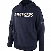 Men's San Diego Chargers Nike KO Wordmark Performance Hoodie - Navy Blue,baseball caps,new era cap wholesale,wholesale hats